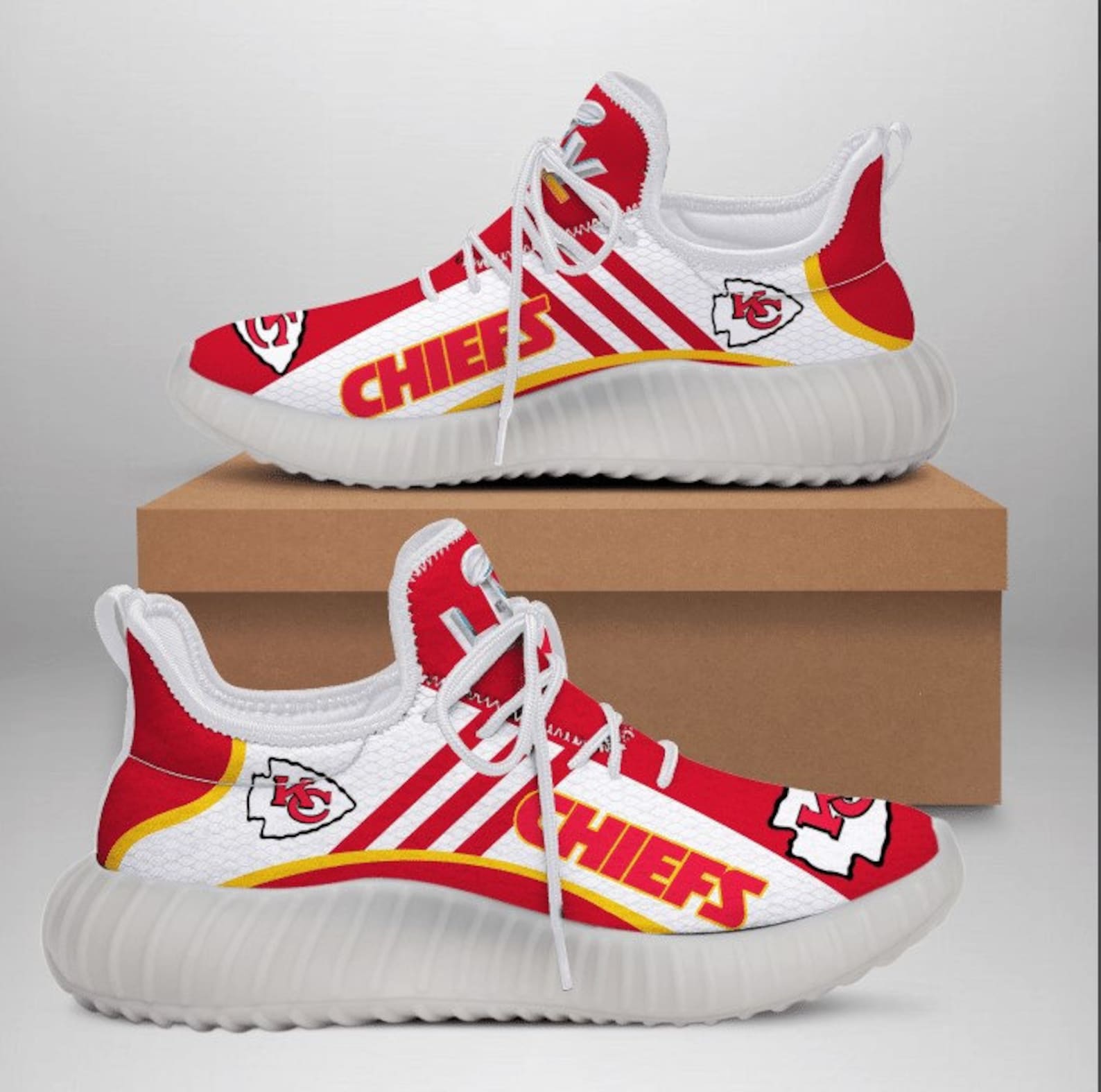 NFL Kansas City Chiefs Reze Shoes Sport Shoes Shoes Men And Etsy