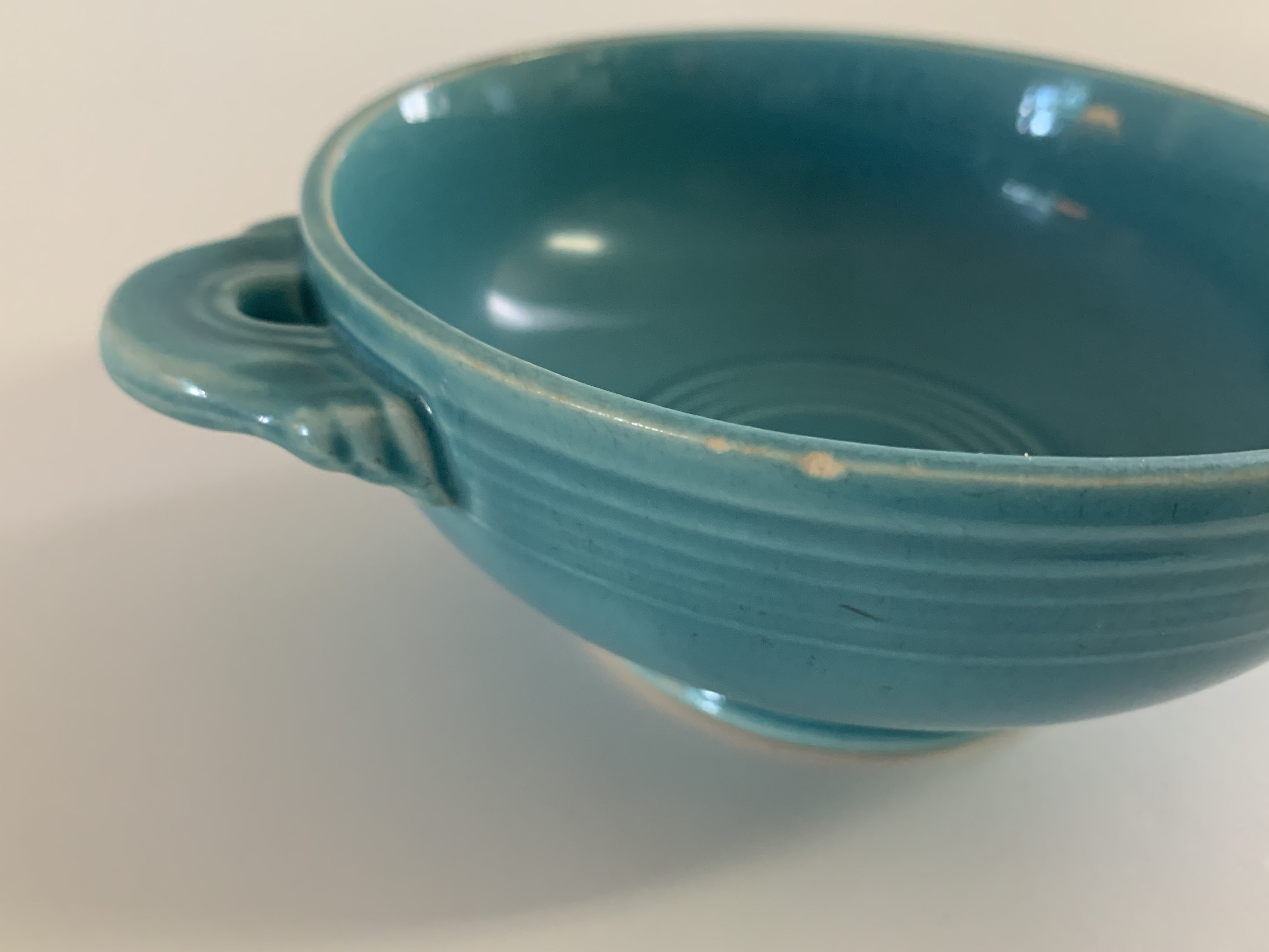 Fiesta Original Turquoise Cream Soup Bowl Etsy
