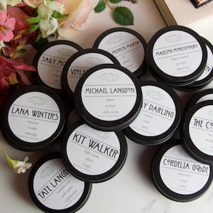 Sample CHARACTER Candles--SELECT 10 | 100 % Soy Wax | Hand Poured | American Horror Story Inspired | AHS | Gift | Present |
