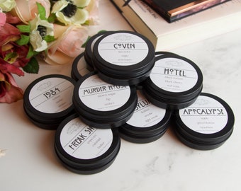 Sample Candles--TEN SEASONS | 100 % Soy Wax | Hand Poured | American Horror Story Inspired | AHS | Gift | Present | Murder House | Coven