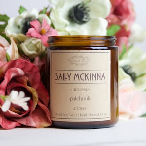 The SALLY MCKENNA Candle | 100 % Soy Wax | Incense, Patchouli, Clove | Hand Poured |American Horror Story Inspired | Gift | Present