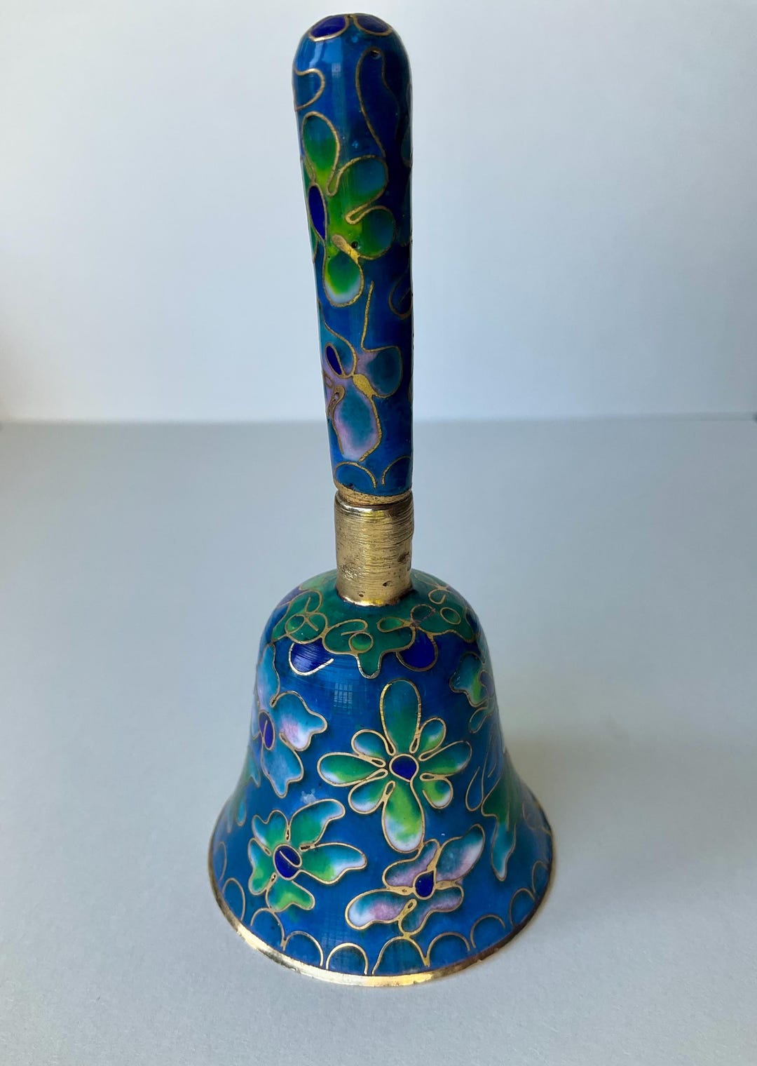 Vintage Enamel Bell - Etsy