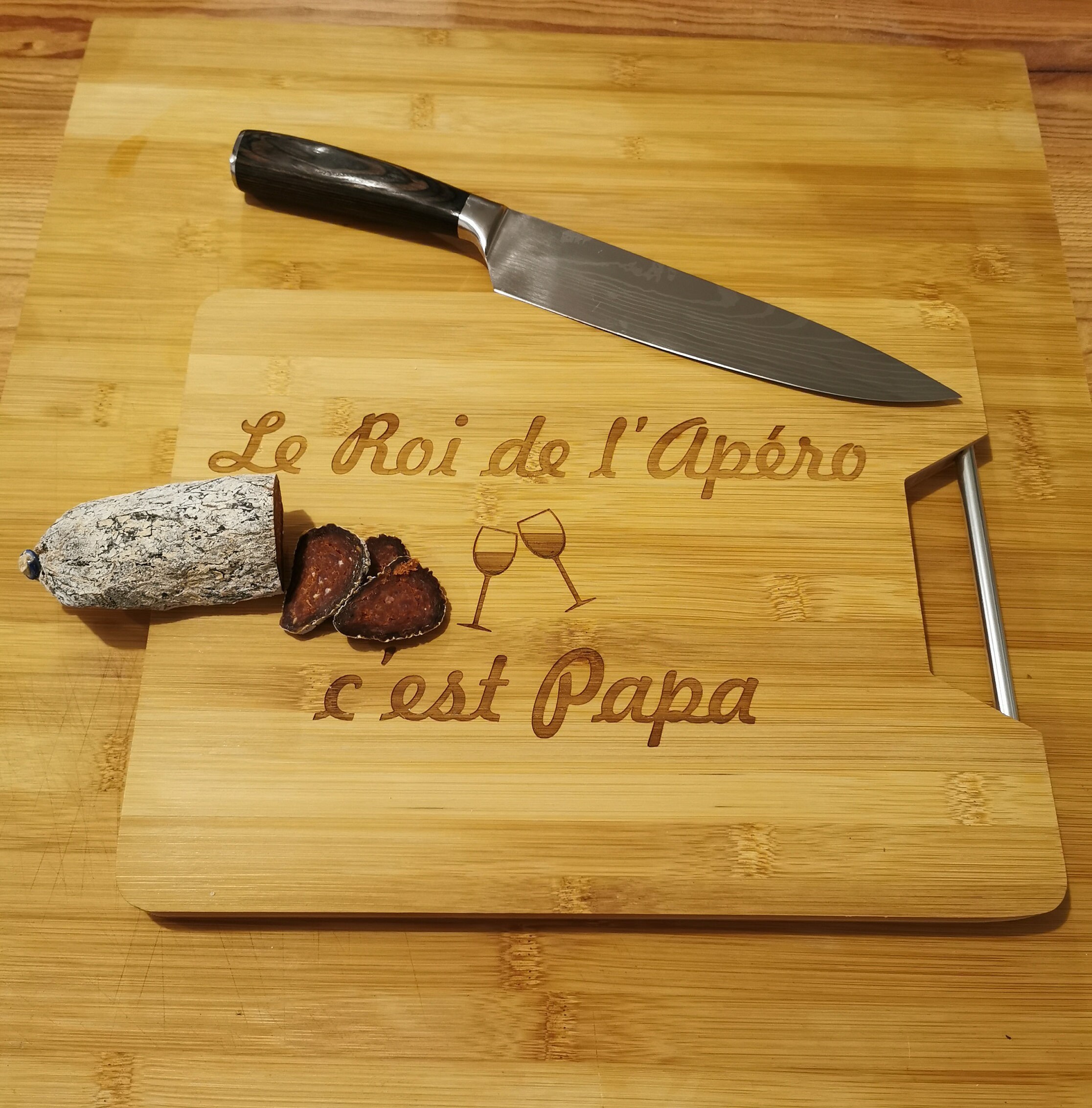 Planche à Découper Apéro Personnalisée Bambou, Cadeau