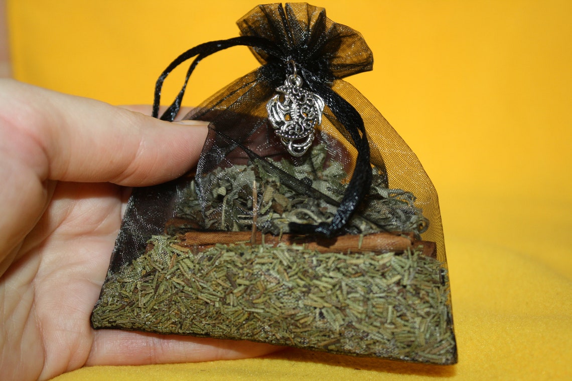 Protection In My Pocket Herbal Pouch and Miniature Bottle Etsy