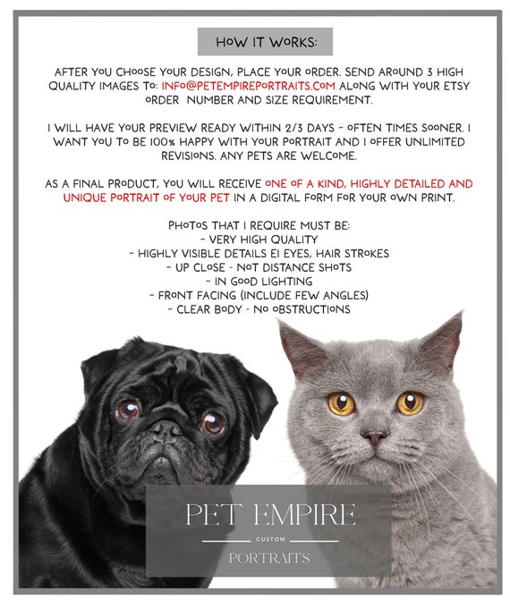 The Empire Custom Pet Portrait Personalised Renaissance 