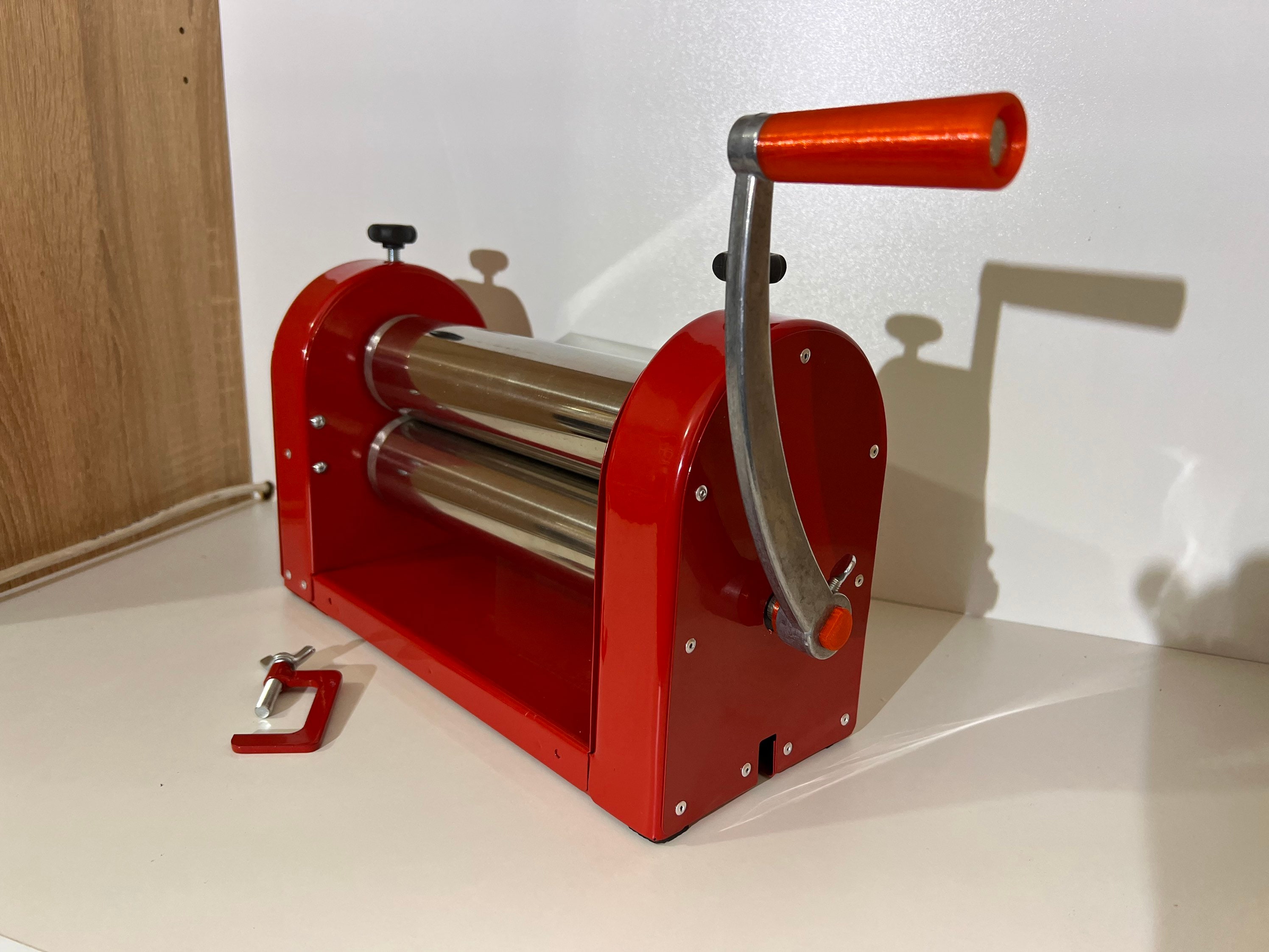 Maquina laminadora de masa manual para pasta rodillo acero inoxidab para  raviole