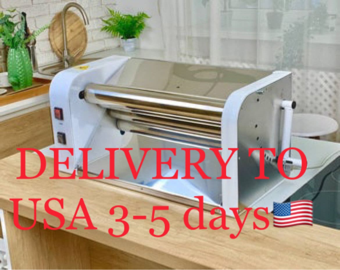 Dough Sheeter Electric for Home Use and Cafe, Dough Roller, Pastry Sheeter,  FREE Worldwide Shipping by DHL, for Croissant, Dough Roller 