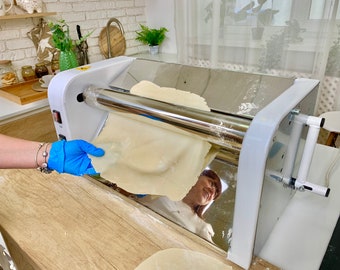 Electric dough roller, dough sheeter manual, for croissant, rolling pin, kitchen gadgets, kitchen appliances