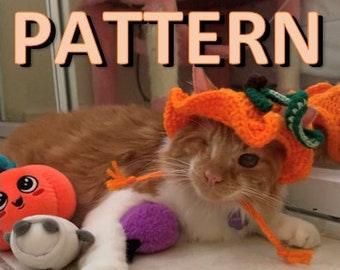 pumpkin cat hat crochet pattern