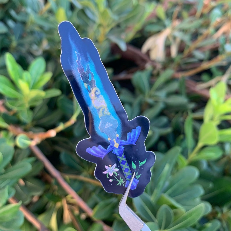 Master Sword Holographic Sticker Tears of the Kingdom BOTW - Etsy