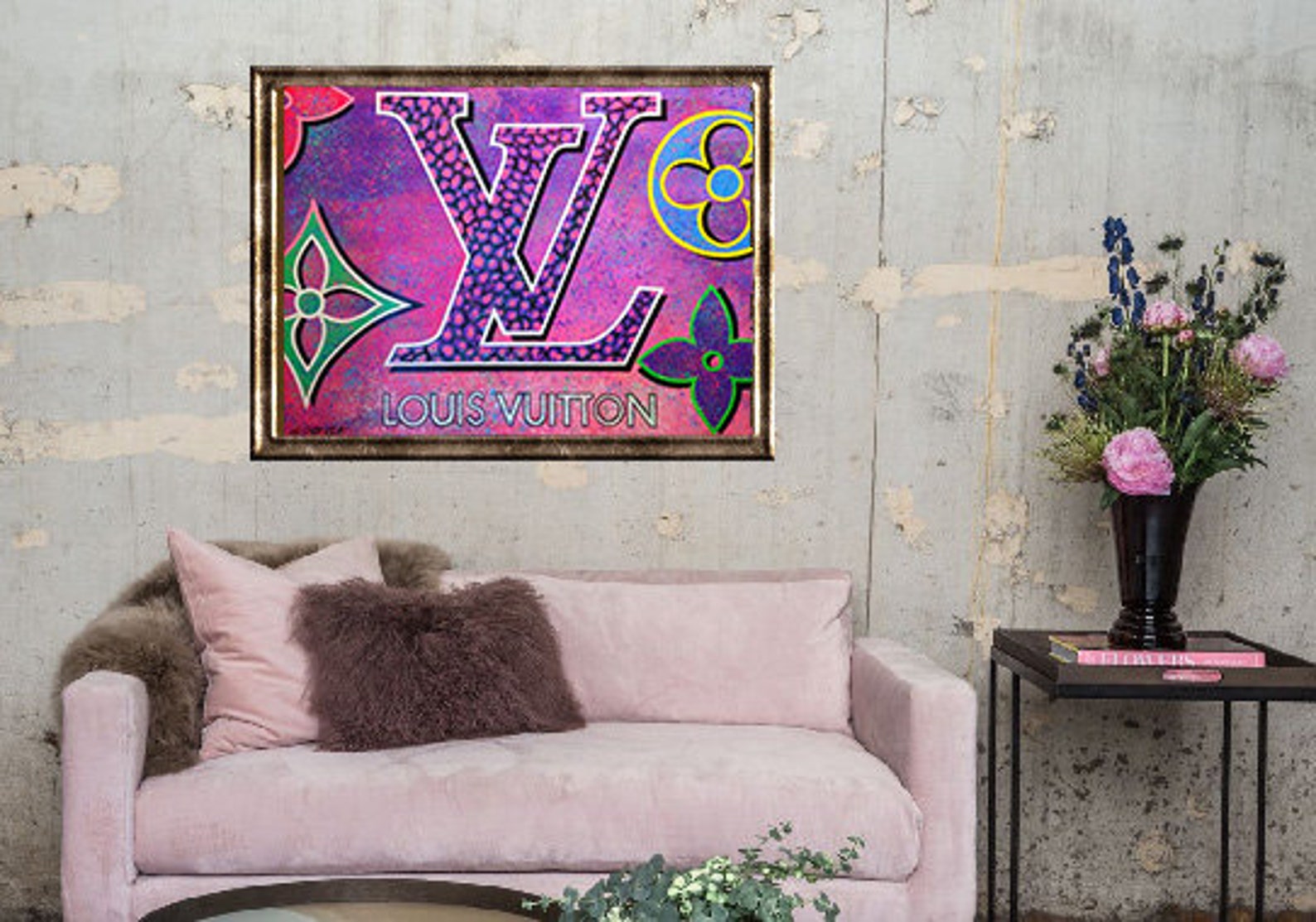 Louis Vuitton LV Giclée Painting Acrylic Canvas Painting Etsy