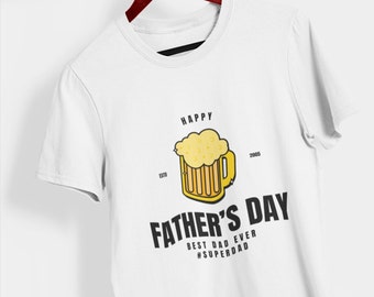 Beer Daddy Father's Day T-shirt. Boyfriend Husband Gift, Anniversary, Birthday Gift, Funny Shirts, Custom Shirts