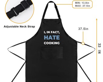 ODIO EL DELANTAL DE COCINAR. Chistes divertidos de cocina. Regalo para esposa, esposo, novia, novio, aniversario, cumpleaños