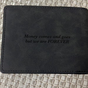 Cartera de cuero personalizada con foto grabada para el día del padre, regalo de cumpleaños, regalo de aniversario, regalos para él imagen 3