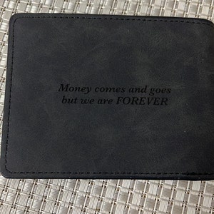 Personalized Custom Engraved Picture Leather Wallet Father's day, Boyfriend, Birthday Gift, Anniversary Gift, Gifts for him image 3