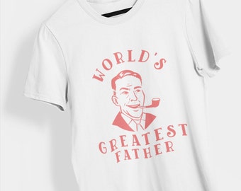 Word's Greatest Father Father's Day T-shirt. Boyfriend Husband Gift, Anniversary, Birthday Gift, Funny Shirts, Custom Shirts
