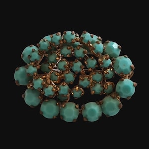 Turquoise vintage brooch