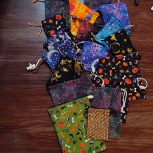 Drawstring Bag, Drawstring Pouch, Crystal Pouch, Small Gift Bag, Stash bag