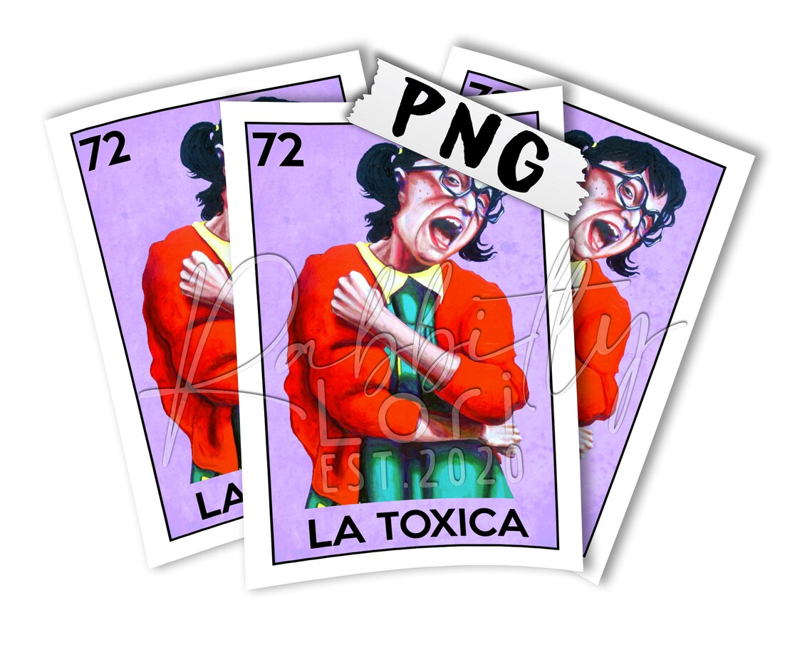 La T xica Chilindrina Loteria Card PNG Instant Download Etsy