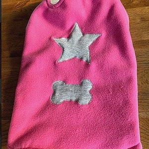 Dog adjustable velcro coat handmade size m