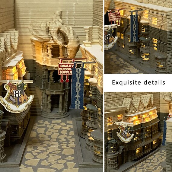 Harry Potter Diagon Alley Omoshiroi Block 3d Memo Pad Paper Etsy Harry Potter Diagon Alley Omoshiroi Block 3d Memo Pad Paper Etsy
