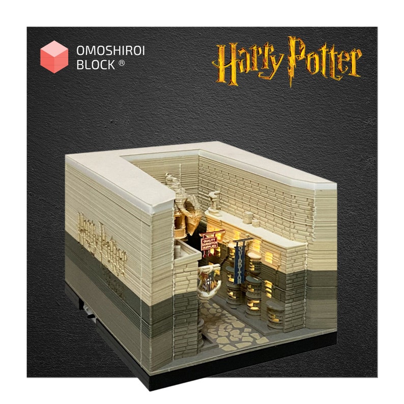 Harry Potter Diagon Alley Omoshiroi Block 3D Memo Pad Paper Etsy