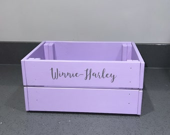 Small Violet Personalised Crate