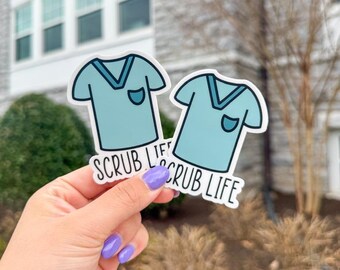 Pegatina Scrub Life