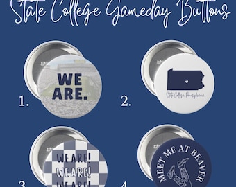 Botones para el día del partido de State College