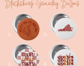 Botones para el día del partido en Blacksburg