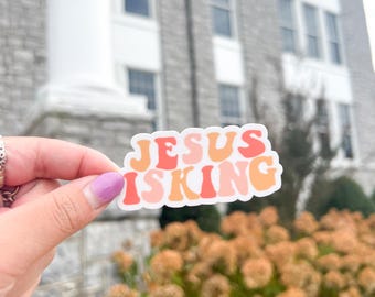 Pegatina Jesús es el rey