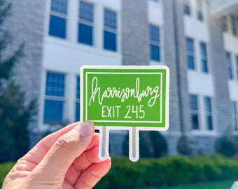 Pegatina de la salida 245 de Harrisonburg