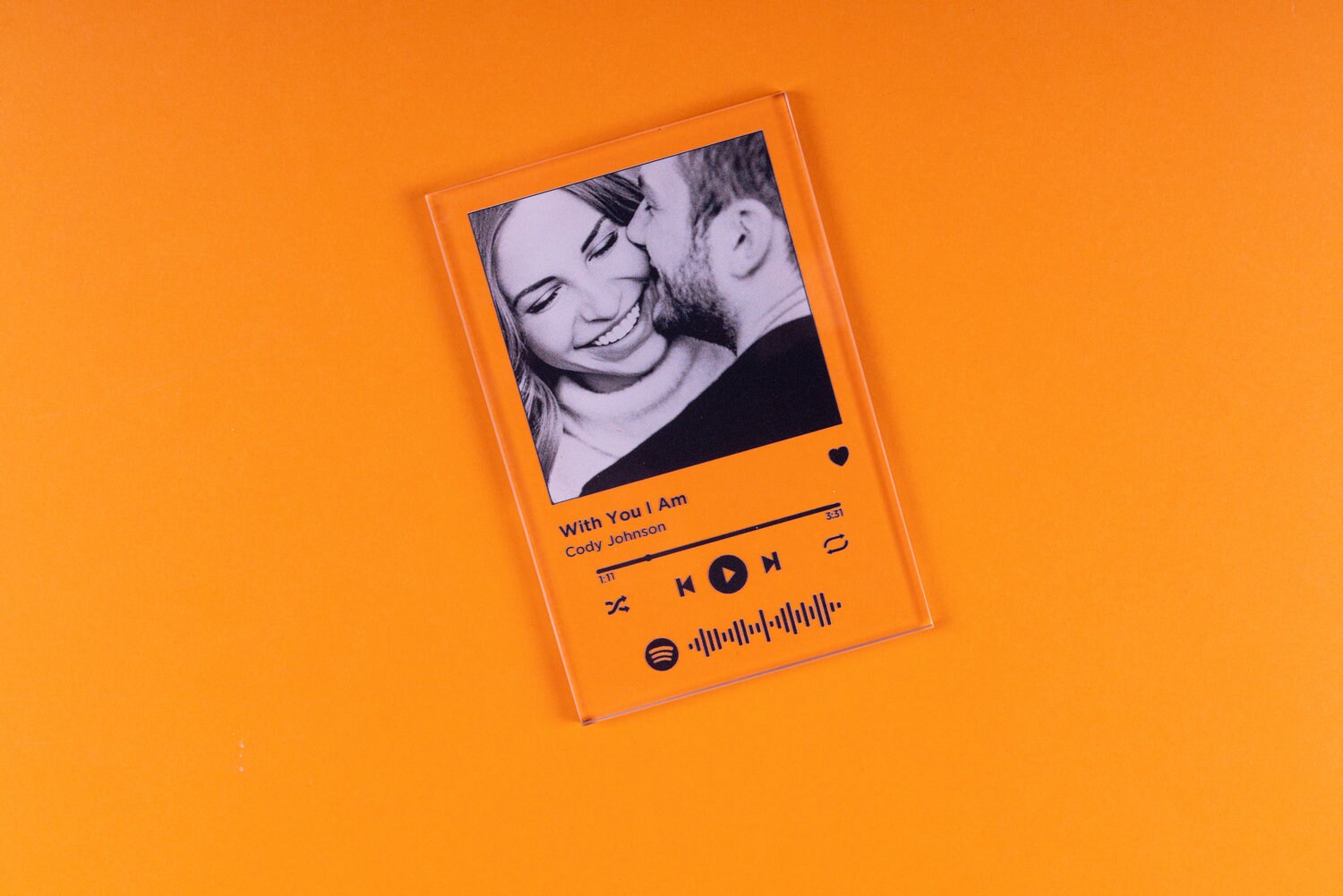 Spotify canción vidrio / spotify placa / regalo ...