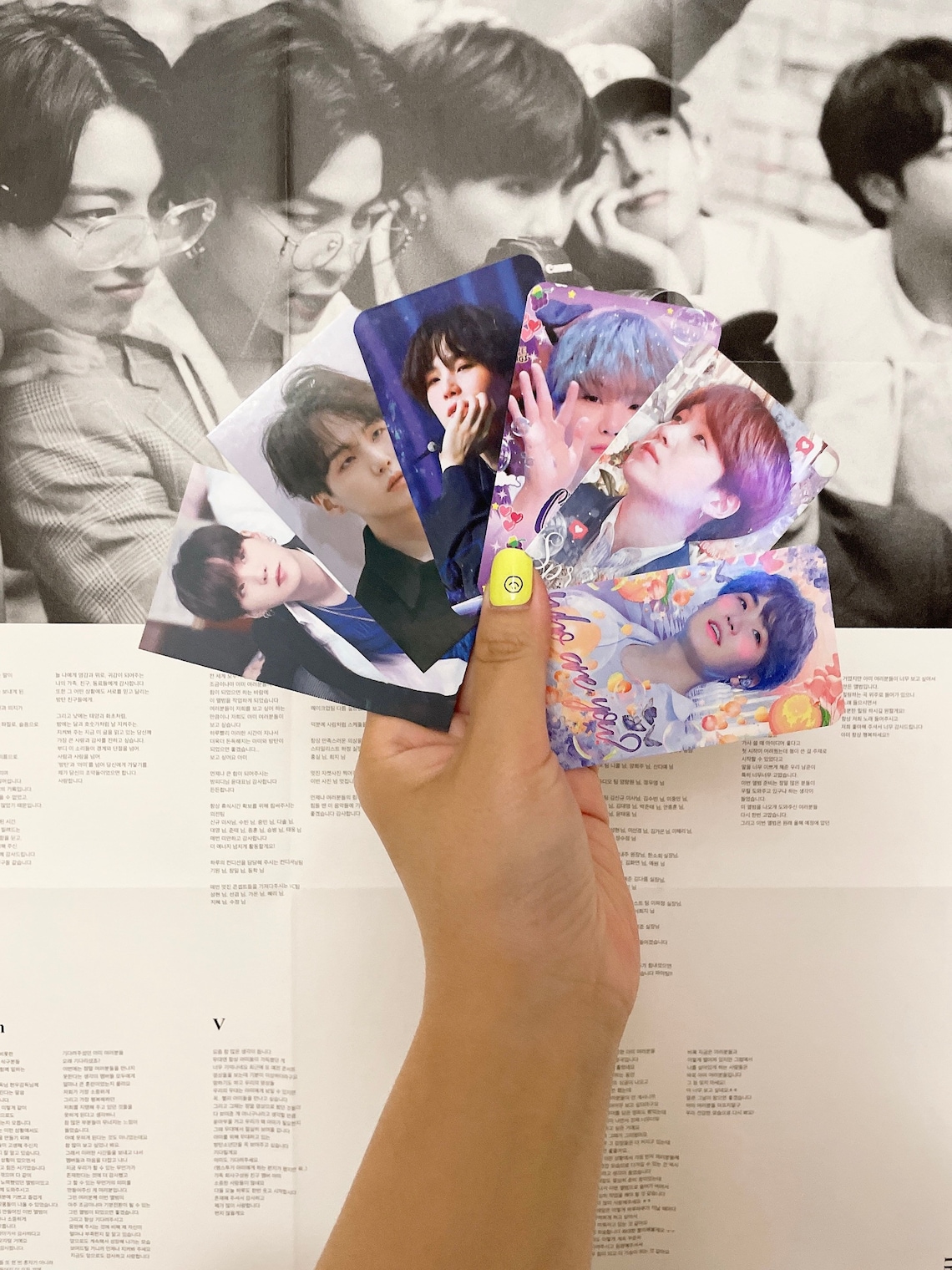 Bts Suga photocard set Etsy
