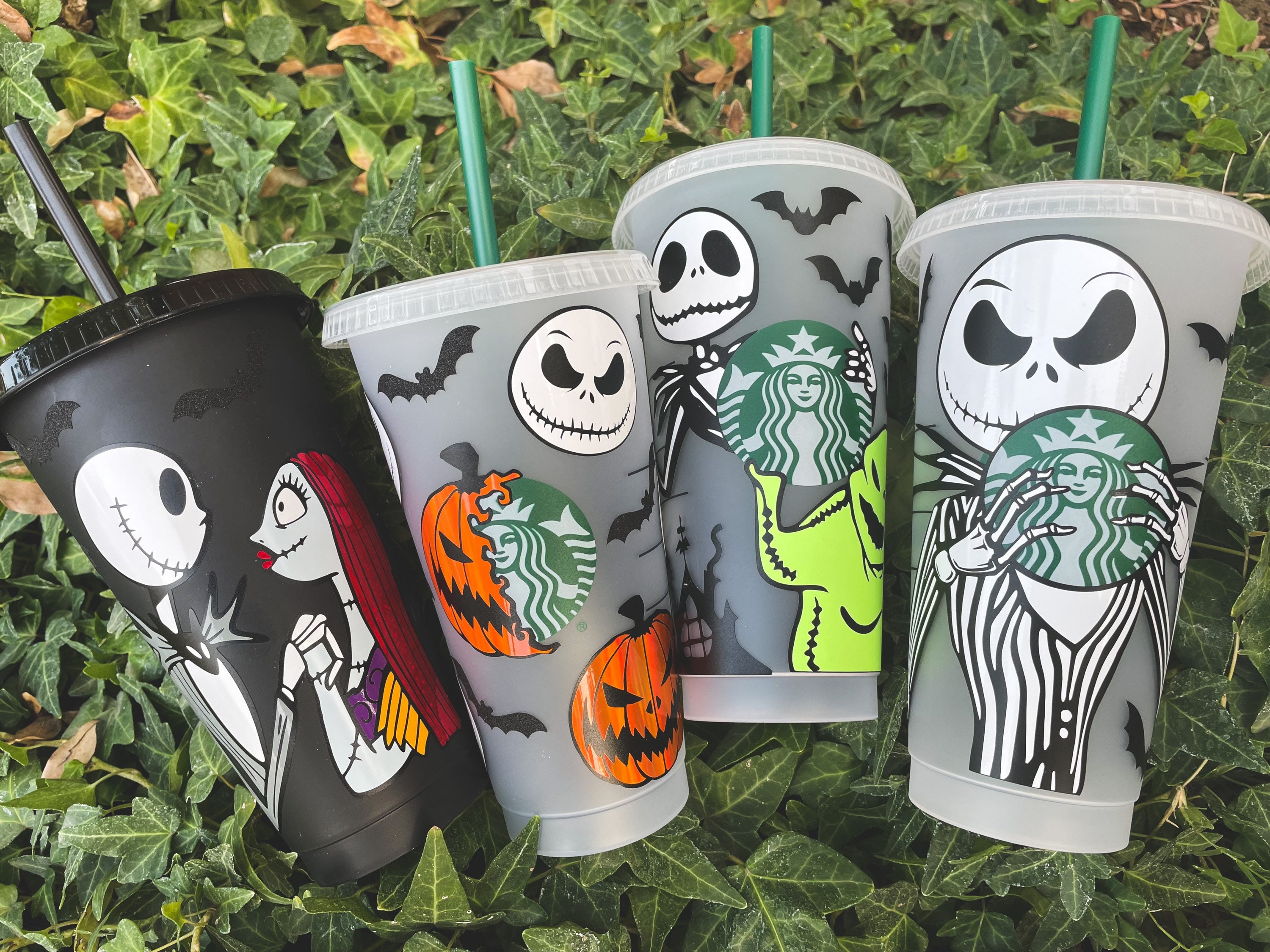 Jack Skellington Starbucks Cold Cup | Pumpkin Jack | Jack and Sally S…