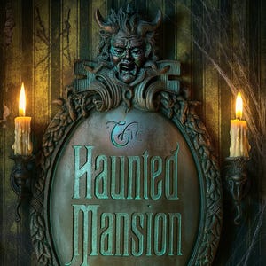 Disney- Inspired Haunted Mansion Gate Plaque Replica – Gothic Wall Art | Halloween Indoor-Outdoor Decor | Custom Vintage Wall Sculpture