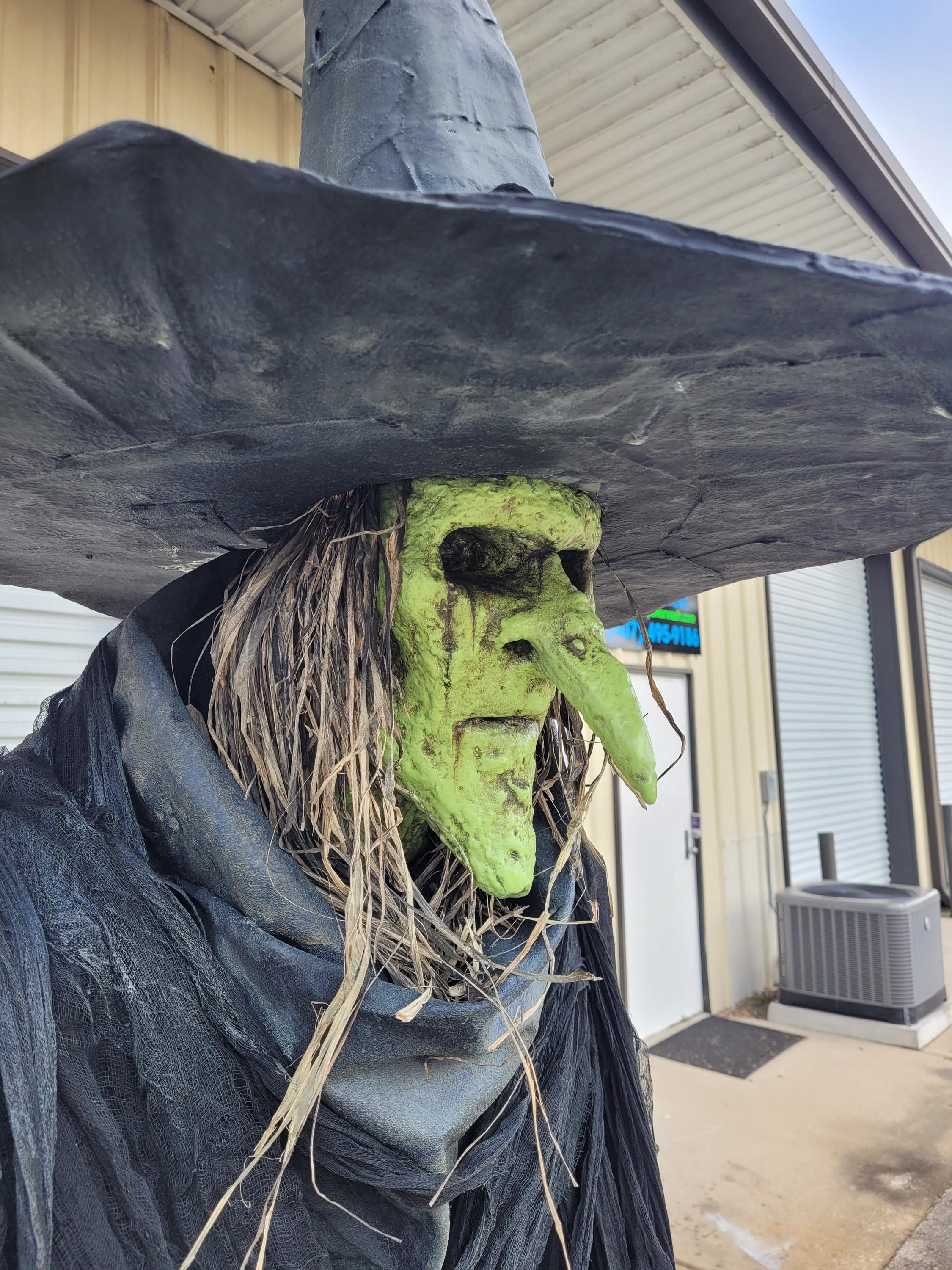Salem Witch Full Sized 10 Foot Tall Figure Prop Statue Museum