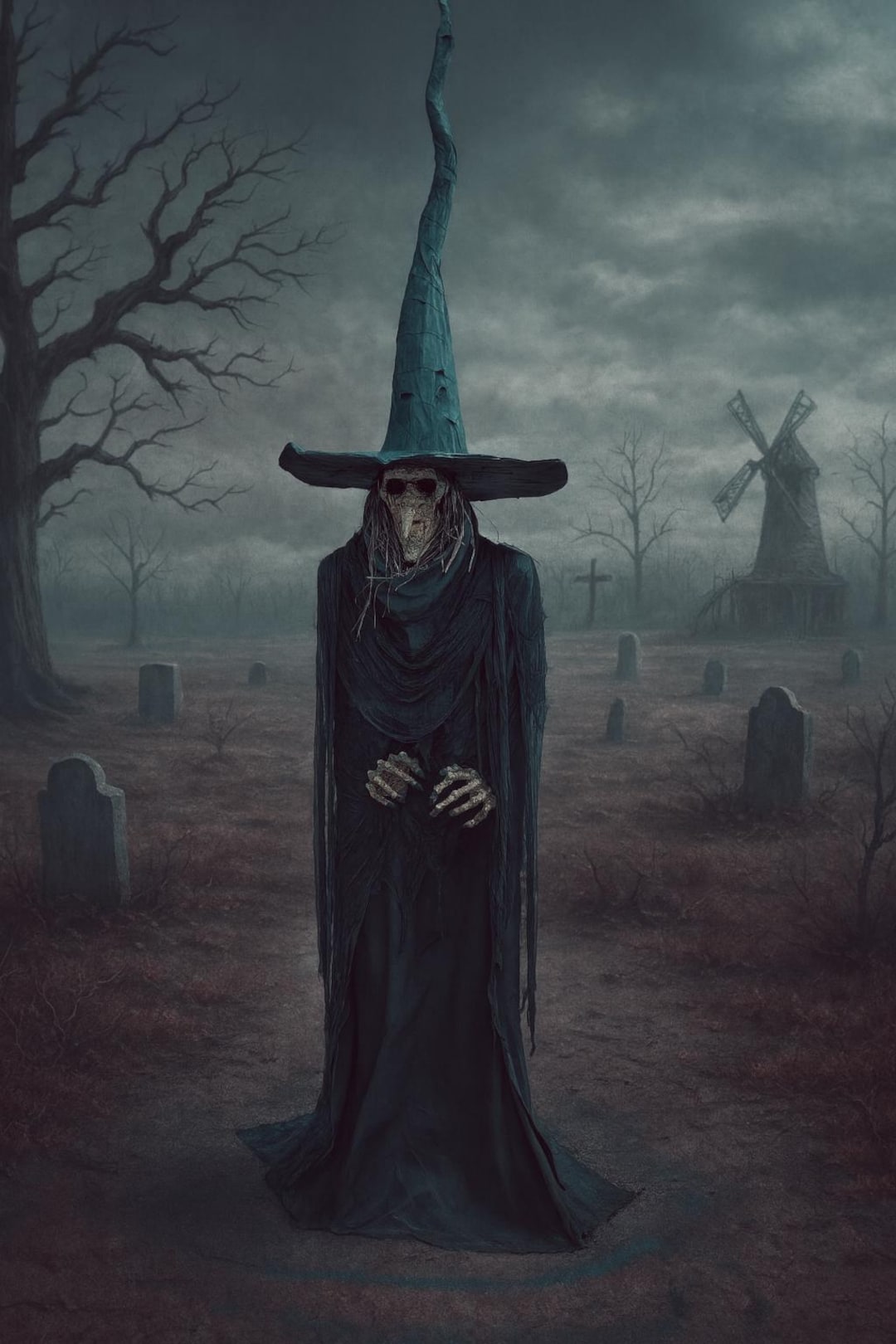 Salem Witch Full Sized 10 Foot Tall Figure Prop Statue Museum
