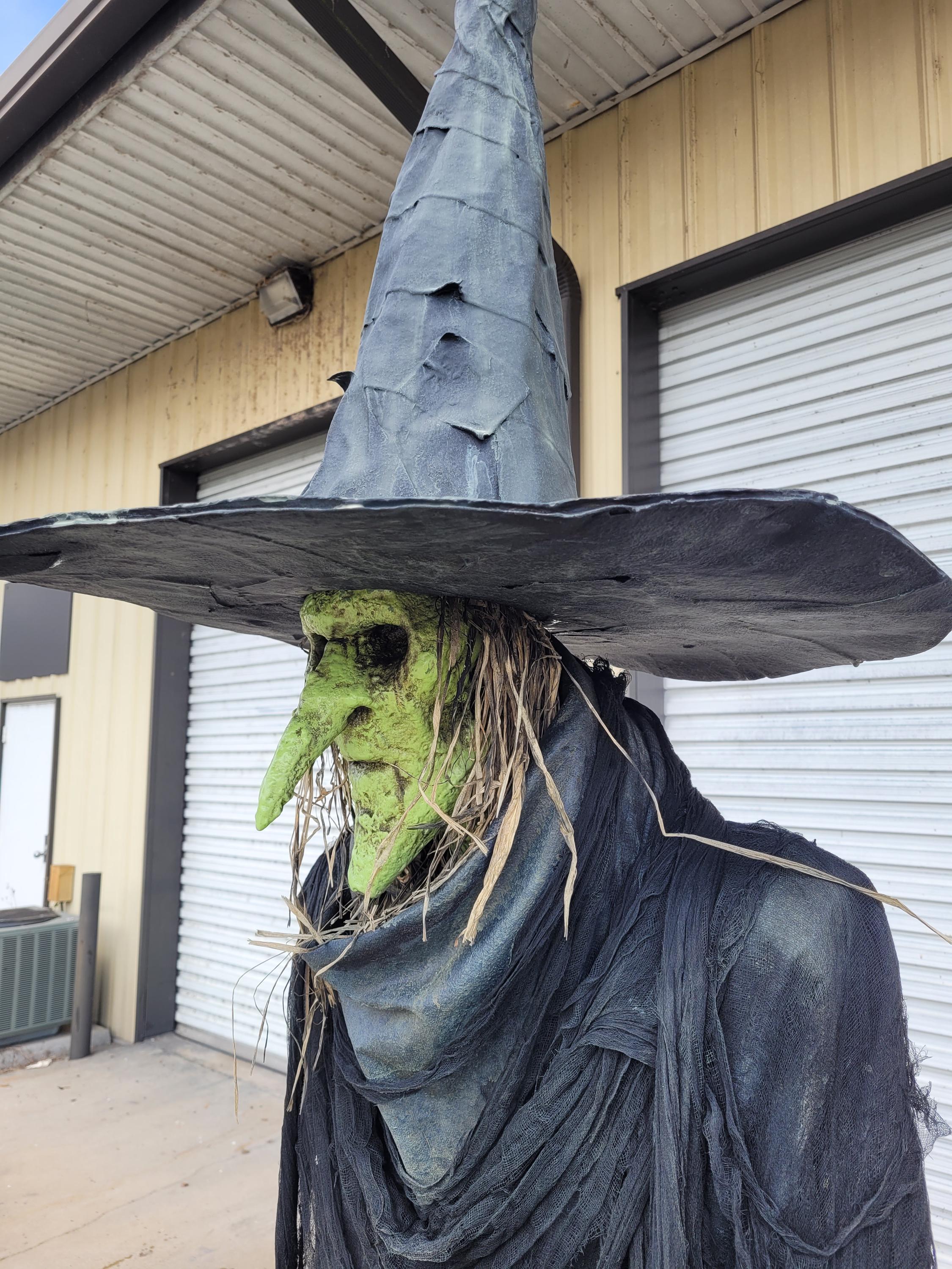 Salem Witch Full Sized 10 Foot Tall Figure Prop Statue Museum