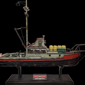 RARE 1/12 Scale 43" Long Scratch Built ORCA Model Boat From JAWS - One-Of-A-Kind!