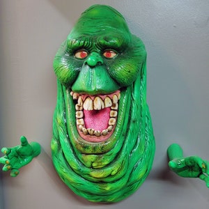 Green Slimeball Ghost Prop Replica – Glowing Wall Bursting Version | Blacklight Reactive Collectible | Made in the USA