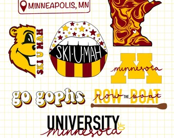 Minnesota Gophers 4 Inch Vinyl Decal Sticker - High-Definition, Indoor/Outdoor, Made In USA