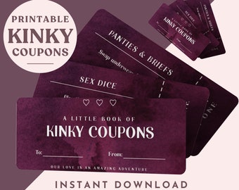 Coupons imprimables Kinky Sex : carnet de coupons coquins pour adultes (PDF)