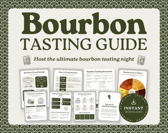 Guide imprimable de dégustation de bourbon : anecdotes et tableau de bord sur le whisky (PDF)