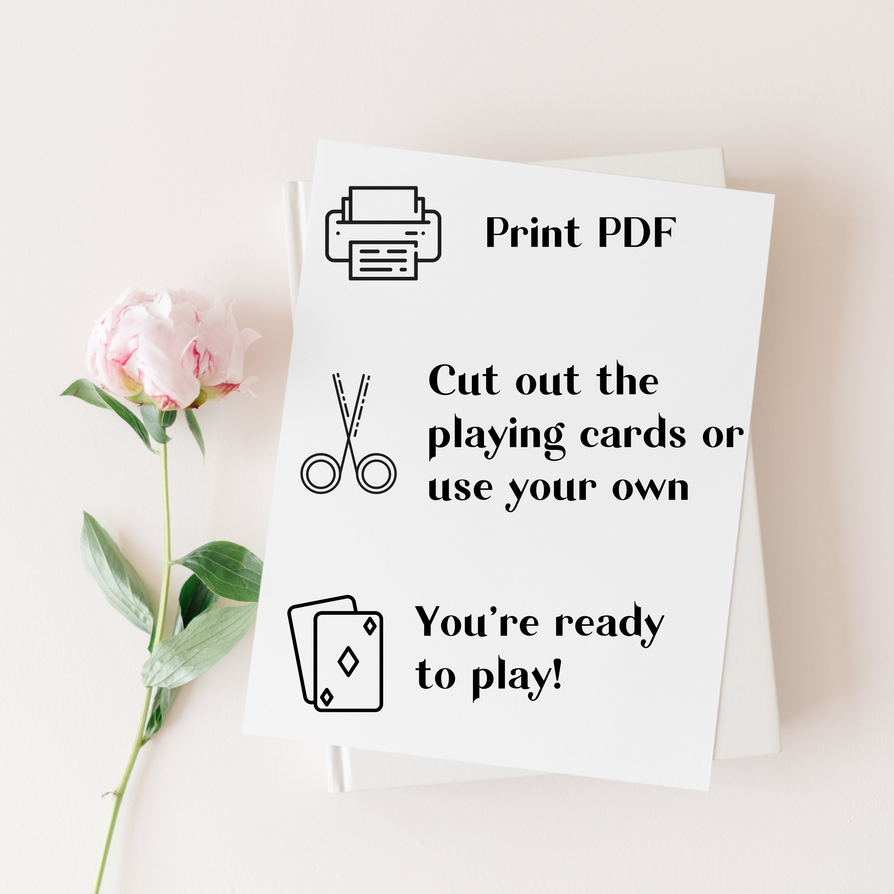 Kings Cup Rules & Playing Cards. Printable Drinking Games for Parties,  Bachelorette Games, Bridal Shower Games, and Bachelor Party Games 