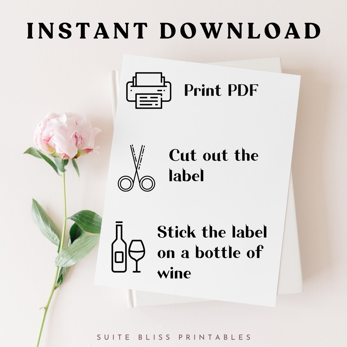 Printable Wine Label Get This Funny Wine Label Printable and Etsy