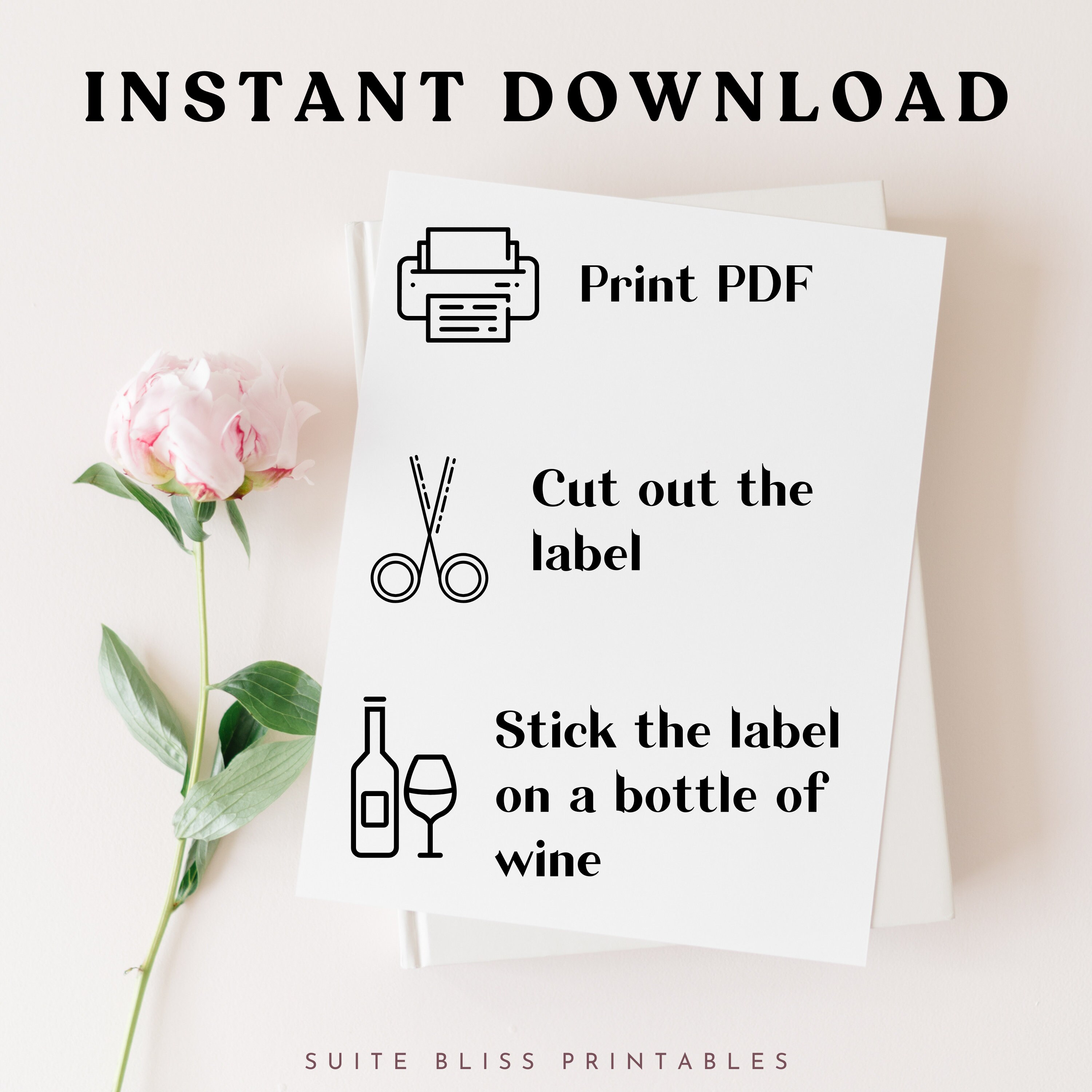 Printable Wine Label Get This Funny Wine Label Printable and Put a ...