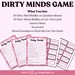 Dirty Minds Game. 50 Printable Dirty Minds Riddles for Epic Hen Party ...