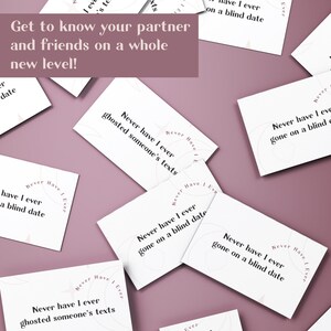 Never Have I Ever Card Game for Couples. Drunken Games for Fun Nights with Boyfriend or with Friends (Adult Only). Instant Download