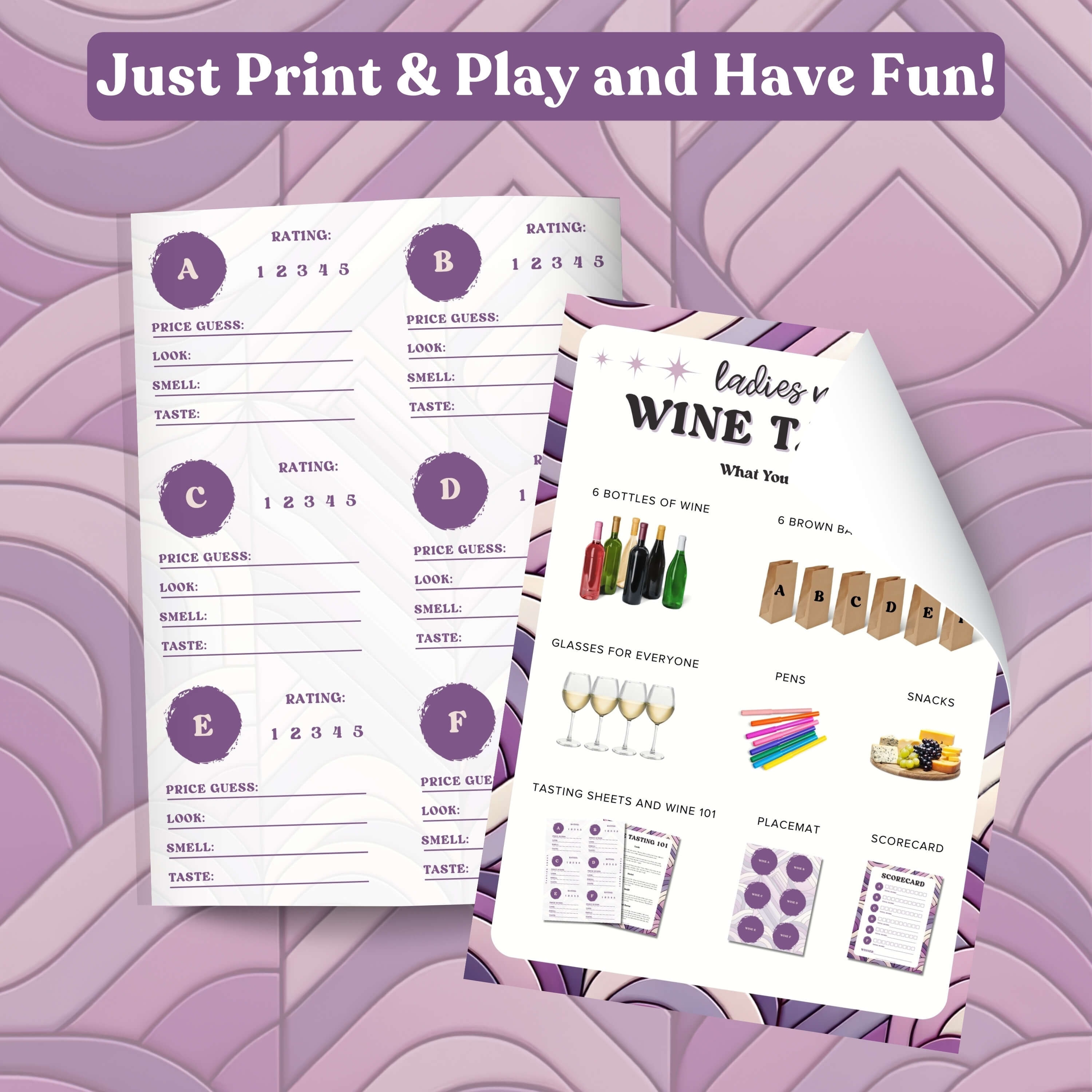 Printable Ladies Night Games 18 Game Bundles Ladies Night Party Games ...